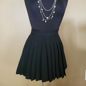 Black Pleated Skorts